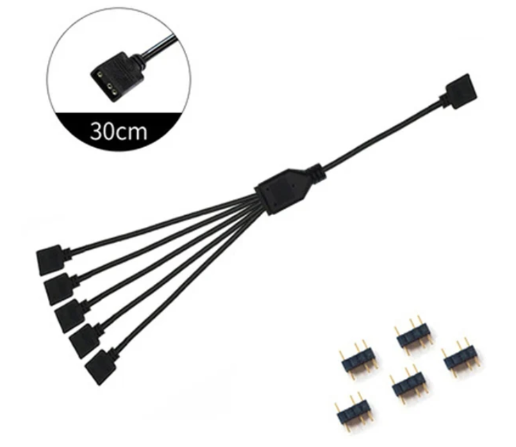 Rozdzielacz 3pin aRGB rozgałęźnik hub LED