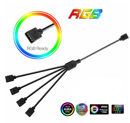 Kopia Rozdzielacz 4pin RGB rozgałęźnik hub LED