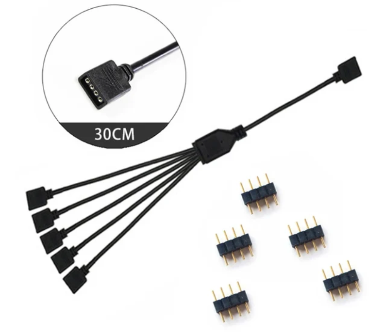 Kopia Rozdzielacz 4pin RGB rozgałęźnik hub LED