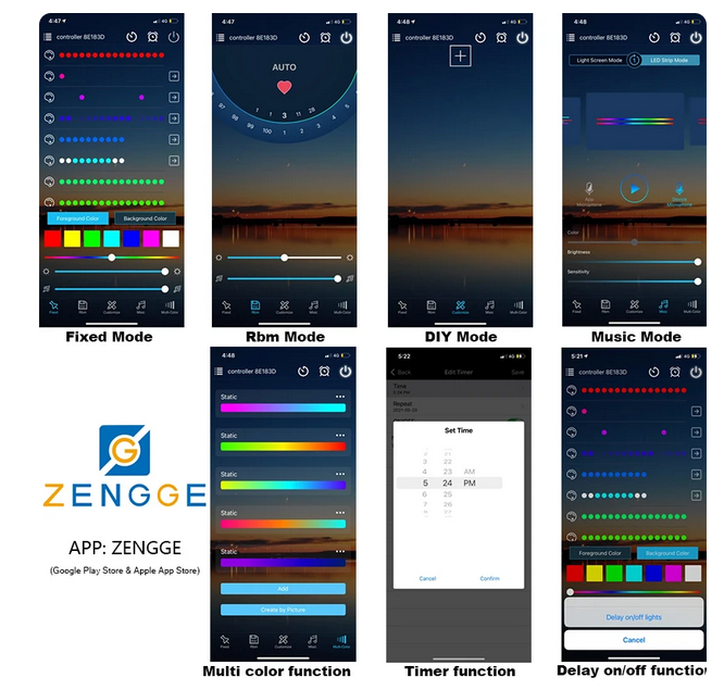 BT-SPI KONTROLER MUZYCZNY WS2812B + pilot! USB