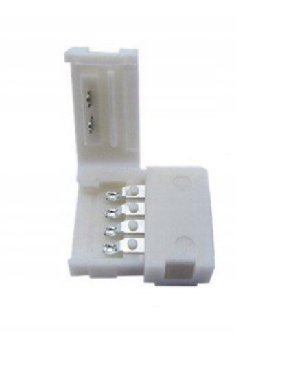 Złączka prosta taśma RGB 4PIN LED 10mm I 2 rogi