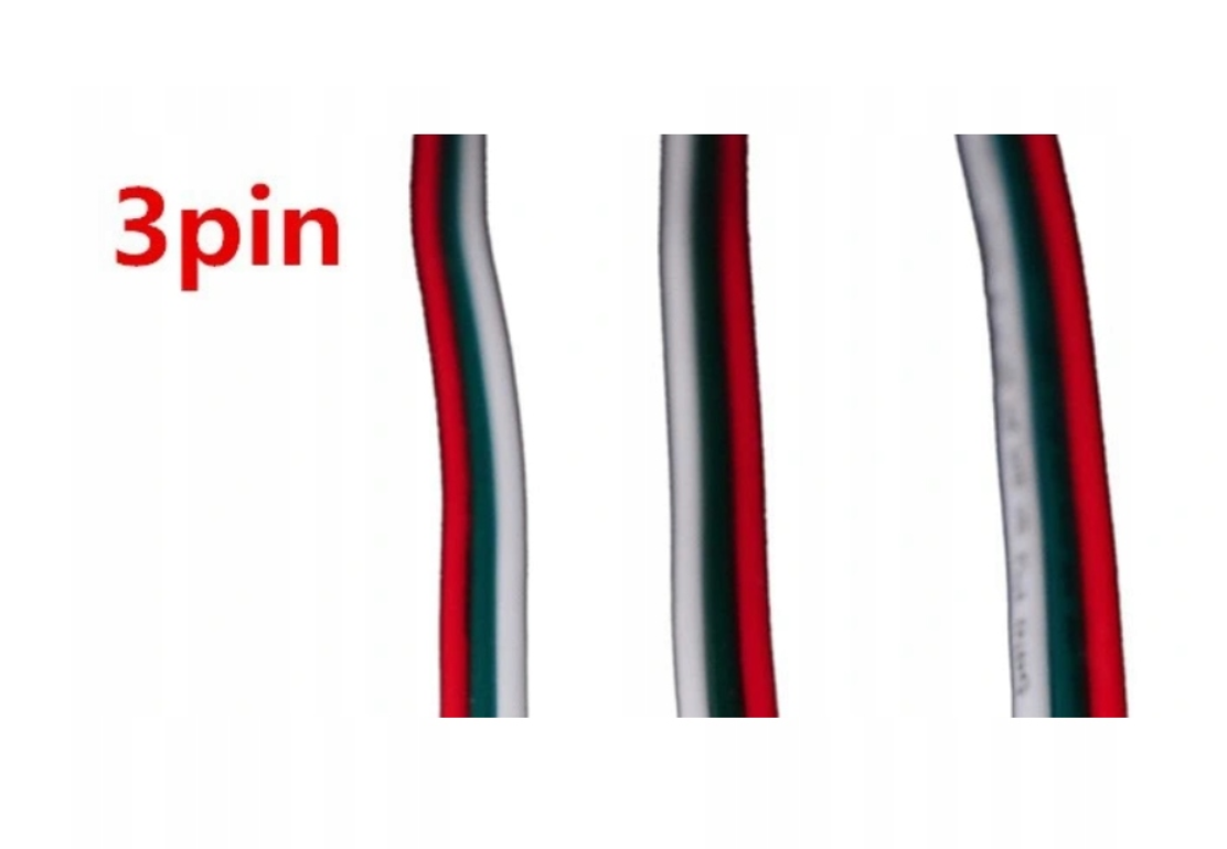 Przewód 3 żyłowy 3pin aRGB do ledów adresowalnych