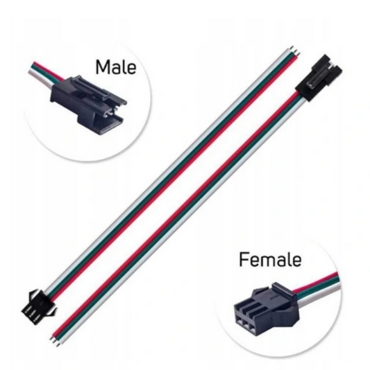 JST-SM 3Pin złącze do taśm LED Adresowalnych aRGB