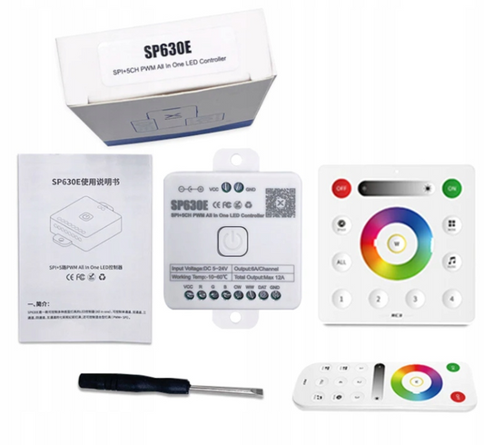 Kontroler COB aRGB RGB White All in One SP630E Bluetooth