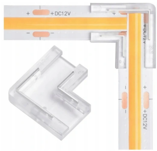 Złączka Kątowa Do Taśma LED Narożna L 2 PIN