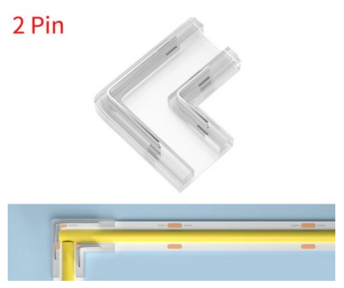 Złączka Kątowa Do Taśma LED Narożna L 2 PIN