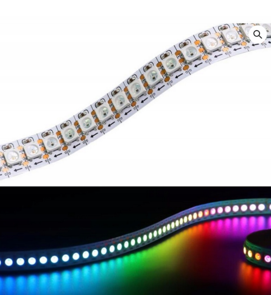 Ledy Adresowalne WS2812B 144led/m Arduino