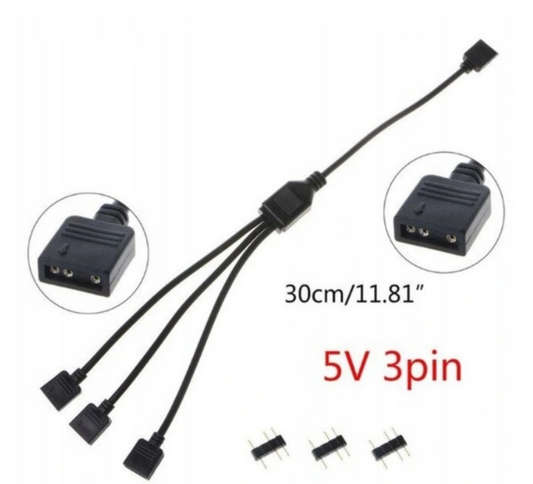 Rozdzielacz 3pin aRGB rozgałęźnik hub LED