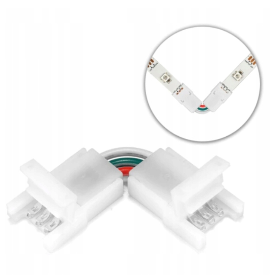 Złączka kątowa WS2812B 3 pin BEZ LUTOWANIA