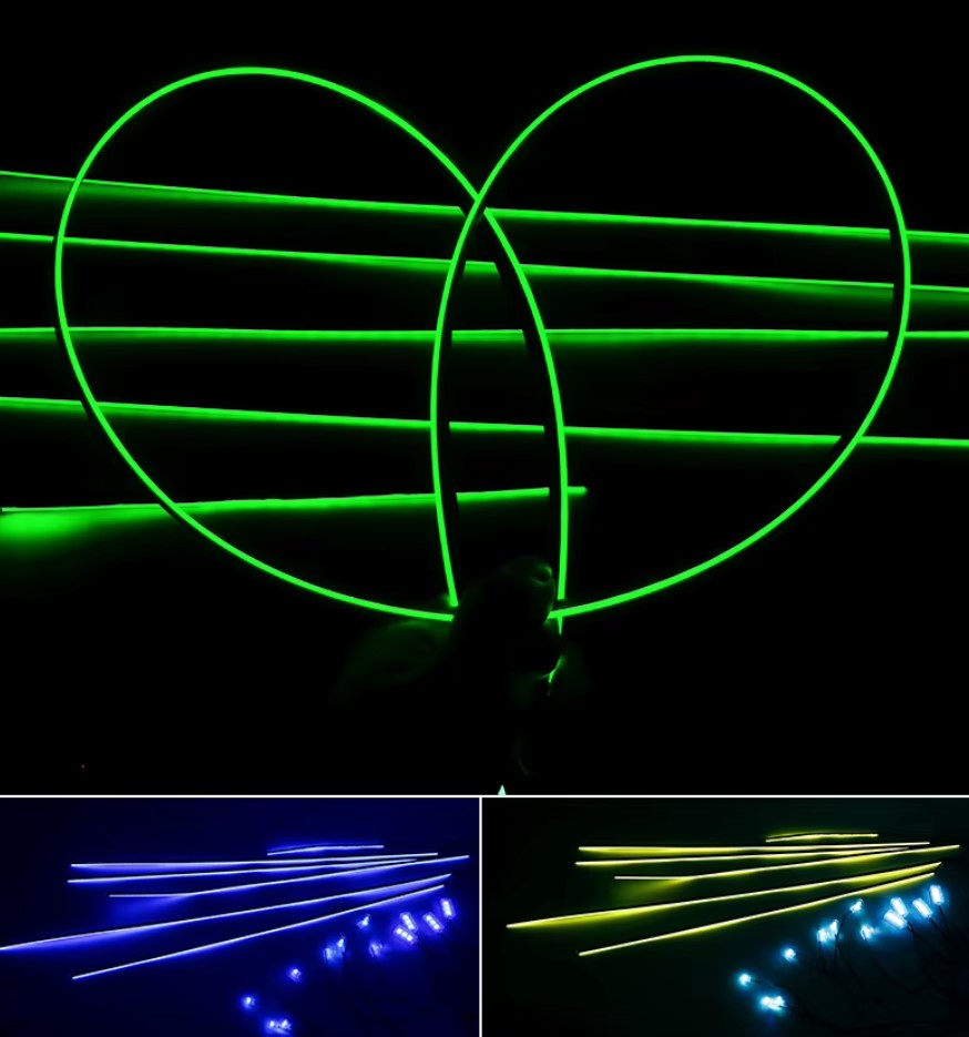 AMBIENT LED RGB DO AUTA OŚWIETLENIE WNĘTRZA STEROWANE APLIKACJĄ